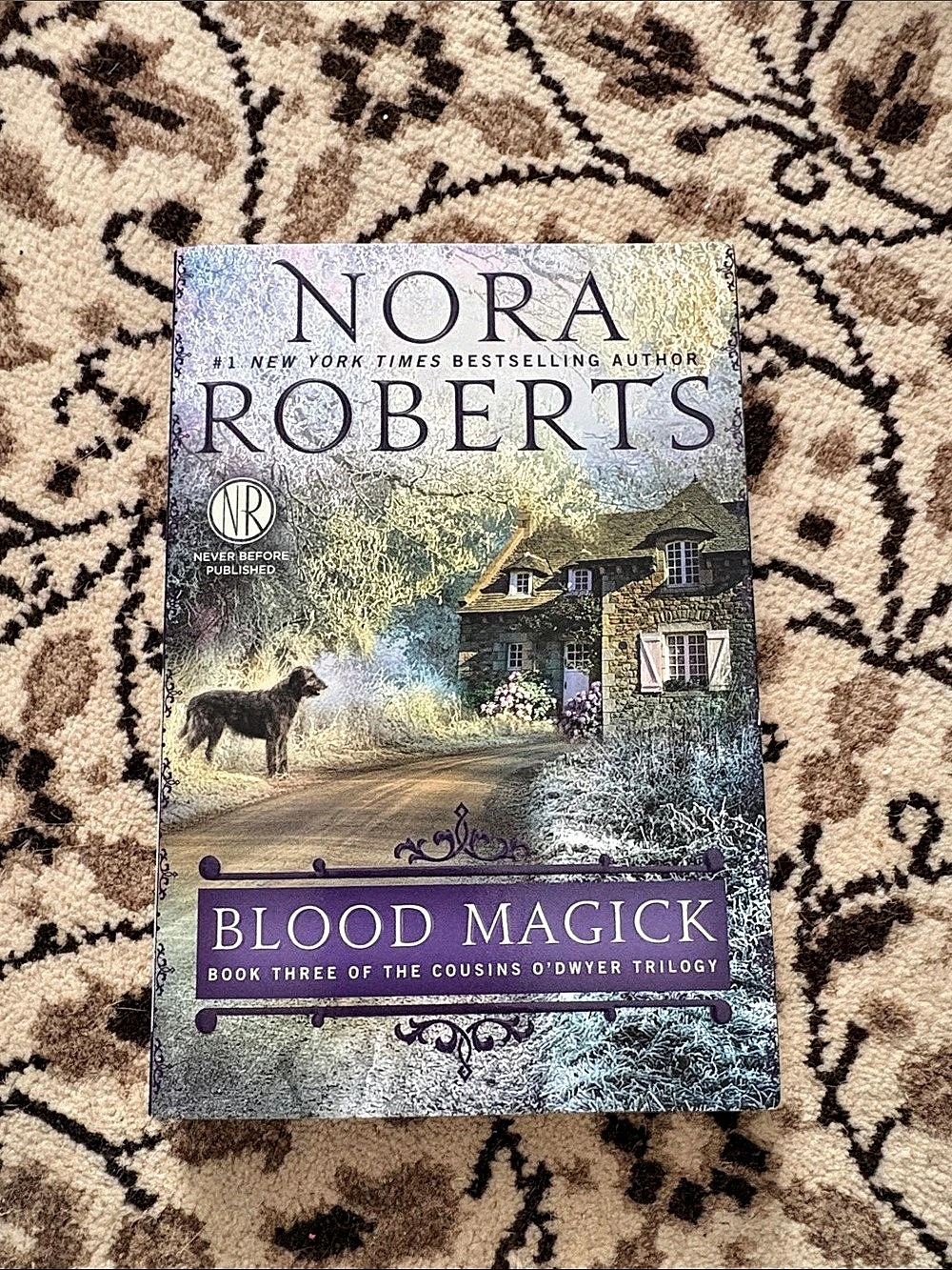 Nora Roberts Blood Magick Novel Book Purple & Green